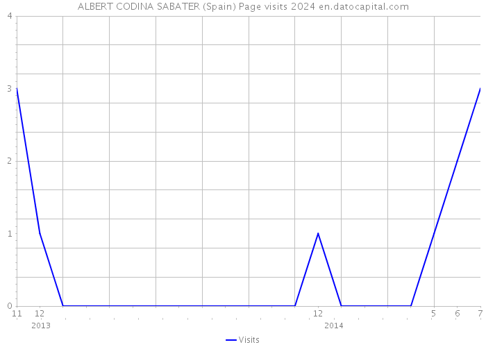 ALBERT CODINA SABATER (Spain) Page visits 2024 