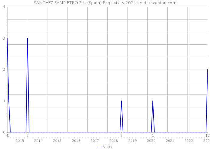 SANCHEZ SAMPIETRO S.L. (Spain) Page visits 2024 