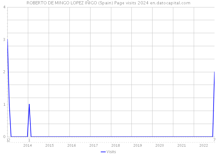 ROBERTO DE MINGO LOPEZ IÑIGO (Spain) Page visits 2024 