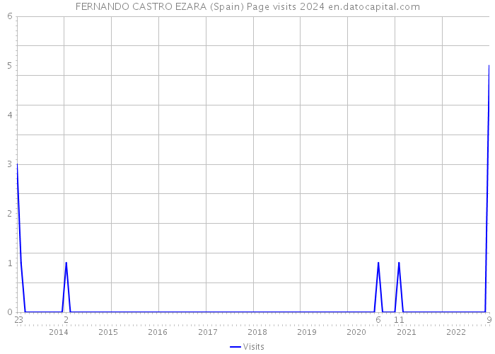 FERNANDO CASTRO EZARA (Spain) Page visits 2024 