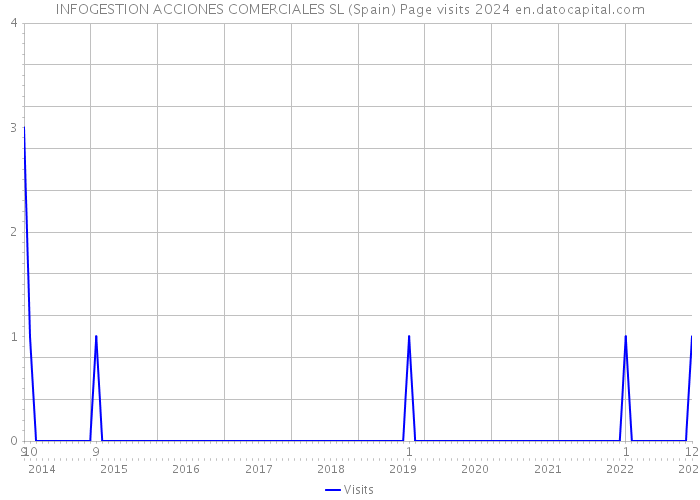 INFOGESTION ACCIONES COMERCIALES SL (Spain) Page visits 2024 