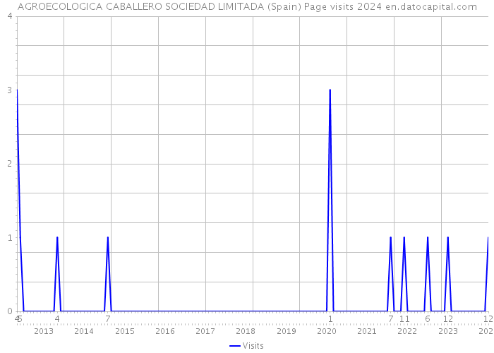AGROECOLOGICA CABALLERO SOCIEDAD LIMITADA (Spain) Page visits 2024 
