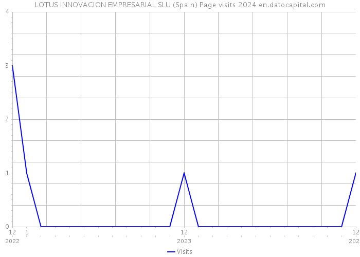 LOTUS INNOVACION EMPRESARIAL SLU (Spain) Page visits 2024 
