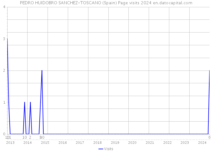 PEDRO HUIDOBRO SANCHEZ-TOSCANO (Spain) Page visits 2024 