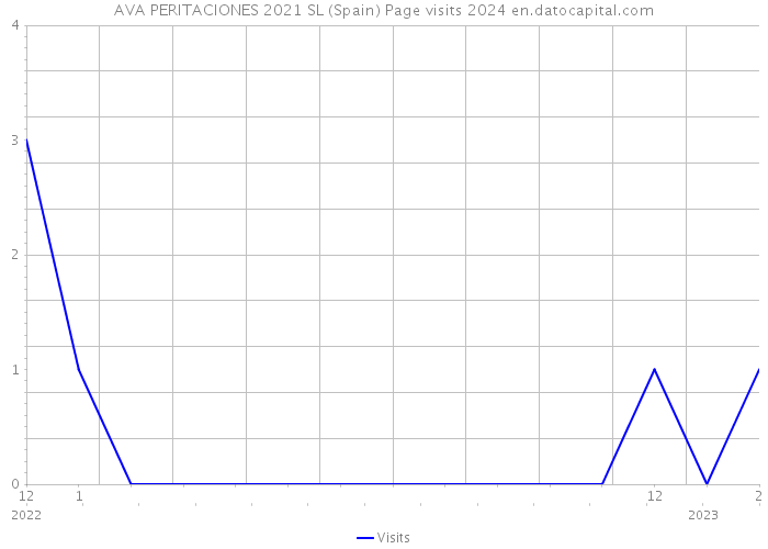 AVA PERITACIONES 2021 SL (Spain) Page visits 2024 