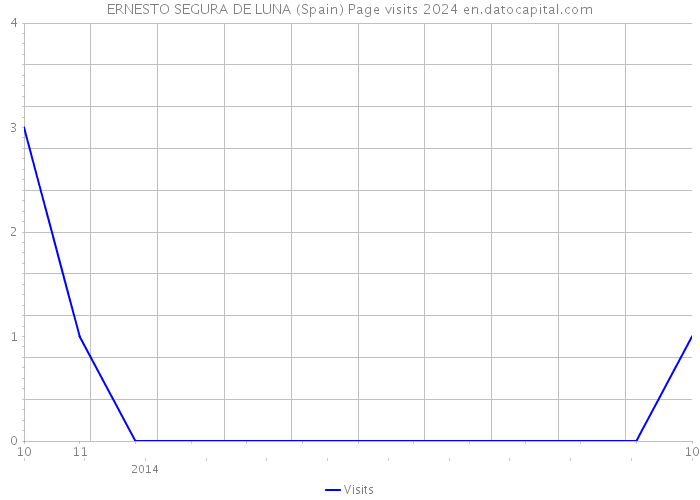 ERNESTO SEGURA DE LUNA (Spain) Page visits 2024 