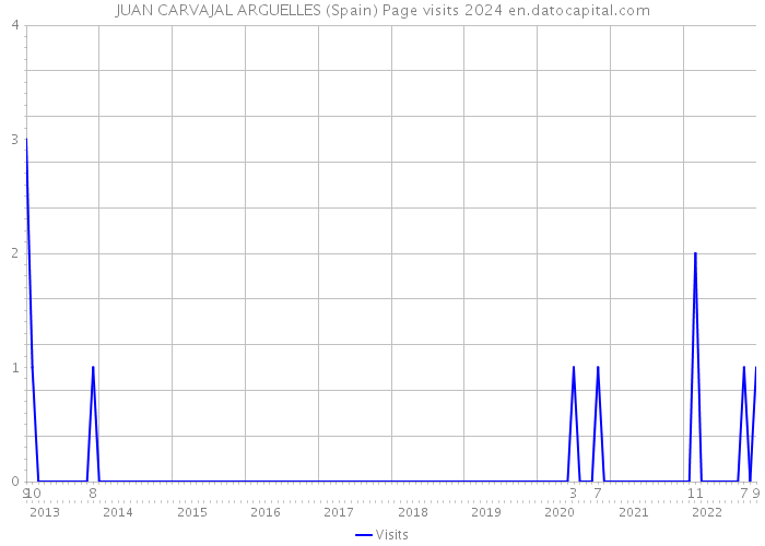 JUAN CARVAJAL ARGUELLES (Spain) Page visits 2024 
