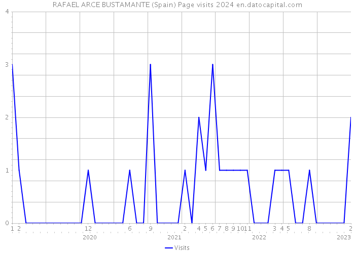 RAFAEL ARCE BUSTAMANTE (Spain) Page visits 2024 