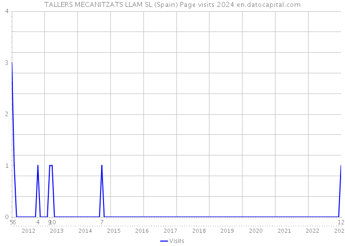 TALLERS MECANITZATS LLAM SL (Spain) Page visits 2024 