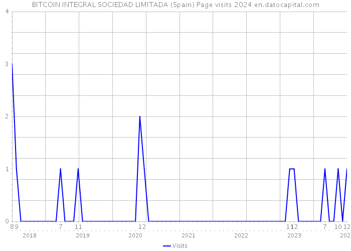 BITCOIN INTEGRAL SOCIEDAD LIMITADA (Spain) Page visits 2024 