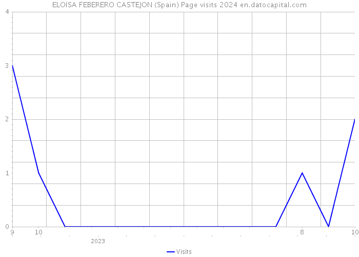 ELOISA FEBERERO CASTEJON (Spain) Page visits 2024 