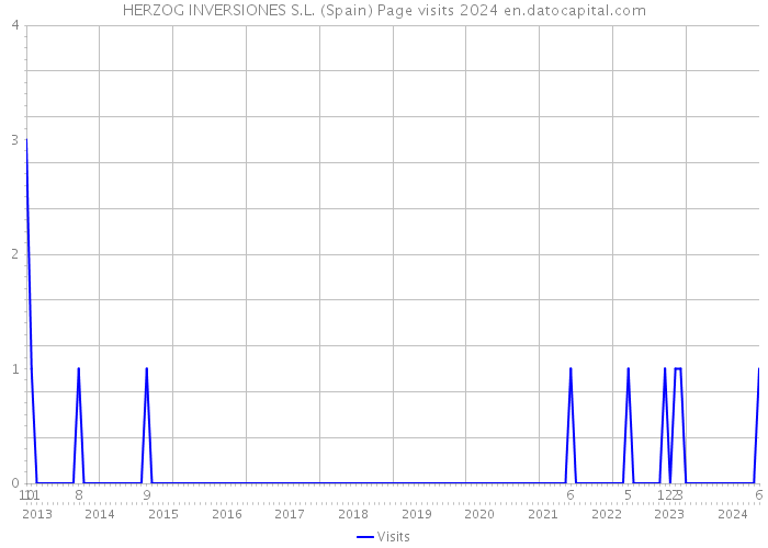 HERZOG INVERSIONES S.L. (Spain) Page visits 2024 