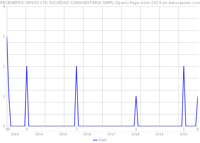 REGENERSIS (SPAIN) LTD SOCIEDAD COMANDITARIA SIMPL (Spain) Page visits 2024 