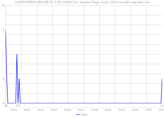CARPINTERIA REVUELTA Y RICONDO S.L. (Spain) Page visits 2024 
