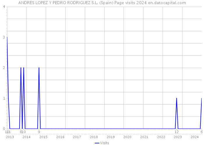 ANDRES LOPEZ Y PEDRO RODRIGUEZ S.L. (Spain) Page visits 2024 