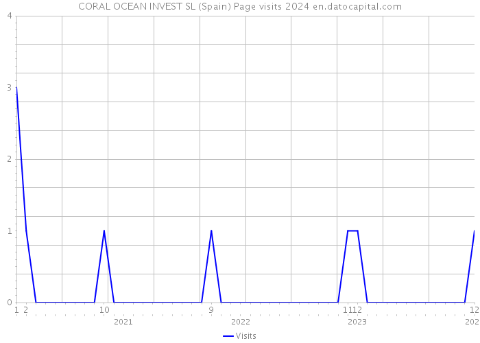 CORAL OCEAN INVEST SL (Spain) Page visits 2024 