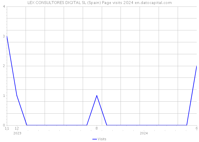 LEX CONSULTORES DIGITAL SL (Spain) Page visits 2024 