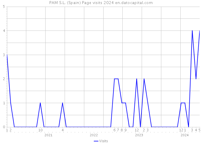 PAM S.L. (Spain) Page visits 2024 