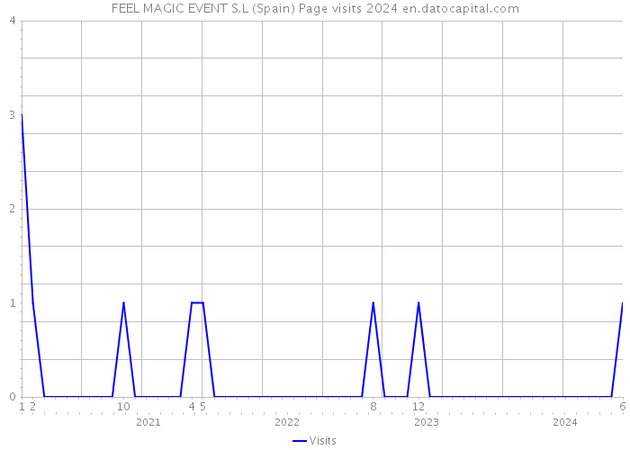 FEEL MAGIC EVENT S.L (Spain) Page visits 2024 