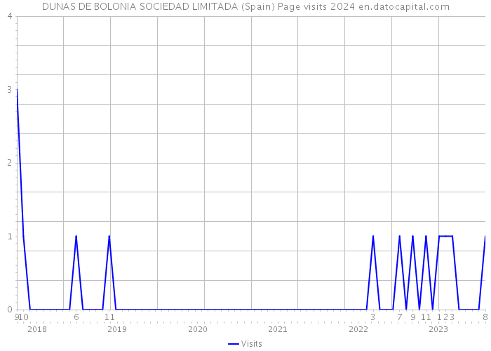 DUNAS DE BOLONIA SOCIEDAD LIMITADA (Spain) Page visits 2024 