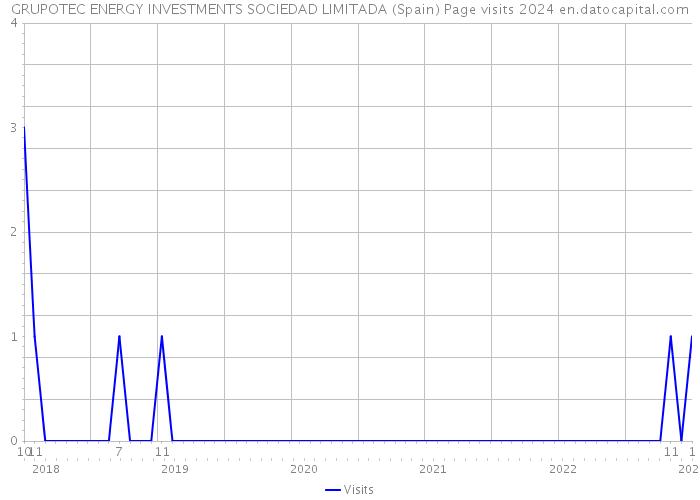 GRUPOTEC ENERGY INVESTMENTS SOCIEDAD LIMITADA (Spain) Page visits 2024 