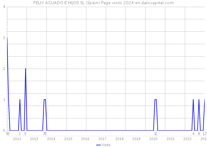 FELIX AGUADO E HIJOS SL (Spain) Page visits 2024 