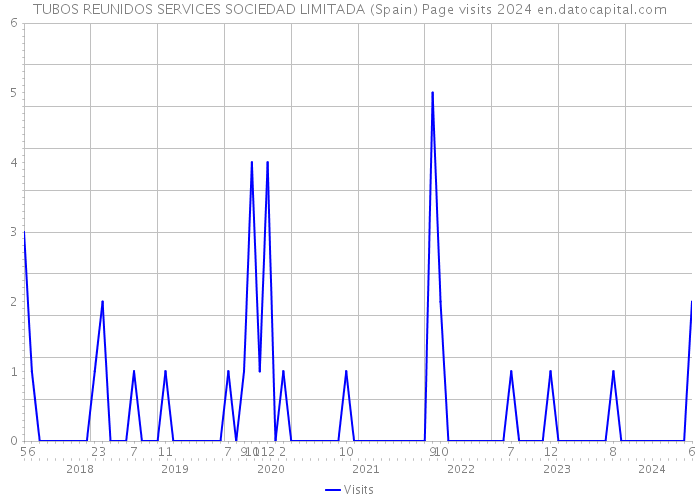 TUBOS REUNIDOS SERVICES SOCIEDAD LIMITADA (Spain) Page visits 2024 
