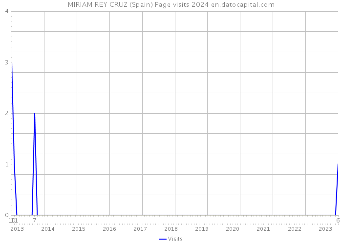 MIRIAM REY CRUZ (Spain) Page visits 2024 