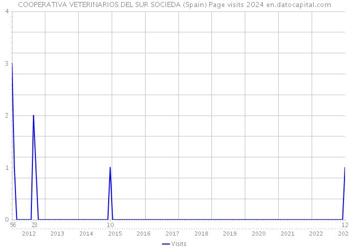 COOPERATIVA VETERINARIOS DEL SUR SOCIEDA (Spain) Page visits 2024 
