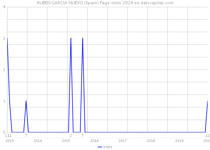 RUBEN GARCIA NUEVO (Spain) Page visits 2024 