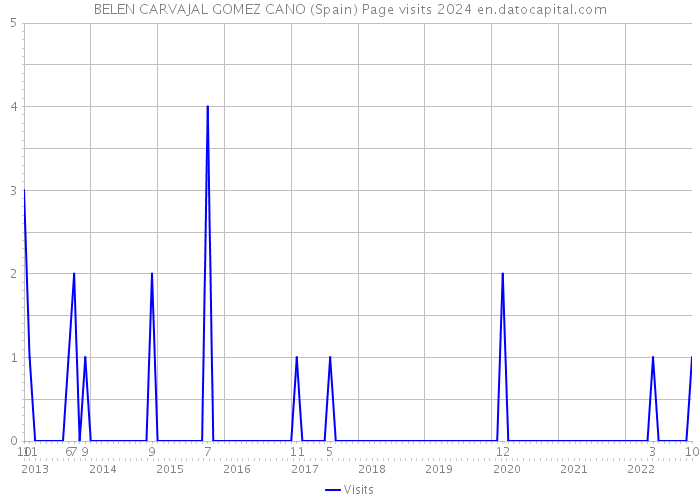 BELEN CARVAJAL GOMEZ CANO (Spain) Page visits 2024 