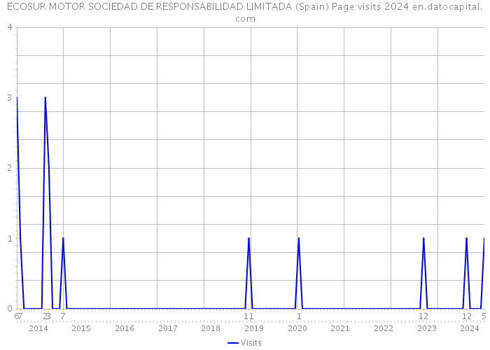 ECOSUR MOTOR SOCIEDAD DE RESPONSABILIDAD LIMITADA (Spain) Page visits 2024 