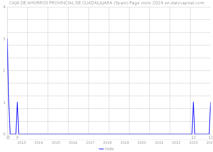 CAJA DE AHORROS PROVINCIAL DE GUADALAJARA (Spain) Page visits 2024 