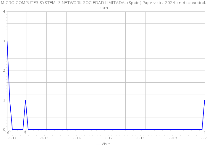 MICRO COMPUTER SYSTEM`S NETWORK SOCIEDAD LIMITADA. (Spain) Page visits 2024 