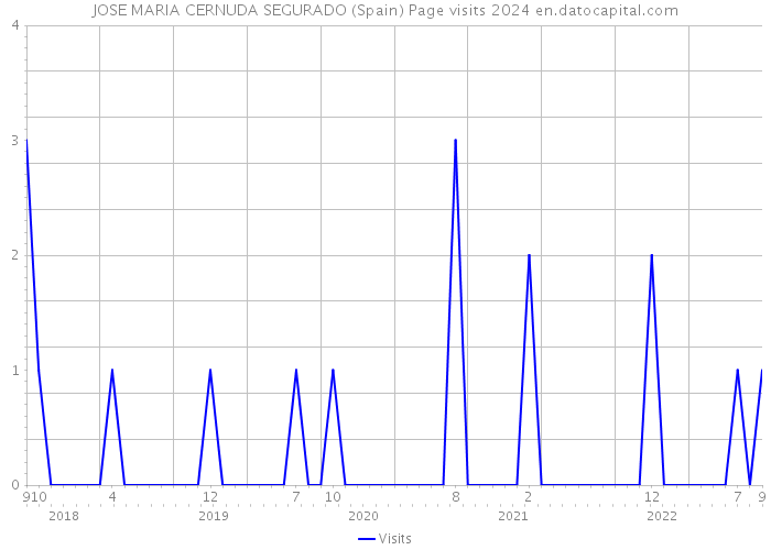 JOSE MARIA CERNUDA SEGURADO (Spain) Page visits 2024 
