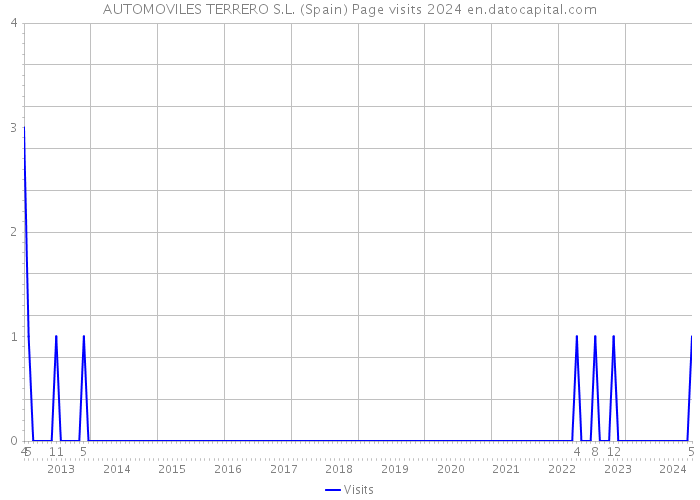 AUTOMOVILES TERRERO S.L. (Spain) Page visits 2024 