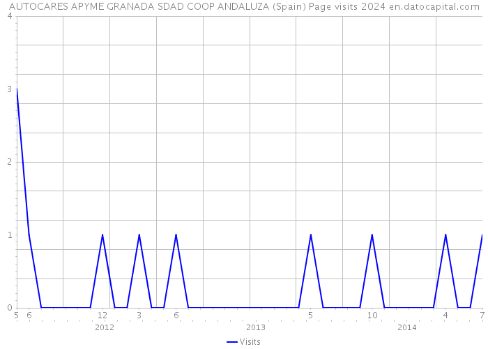 AUTOCARES APYME GRANADA SDAD COOP ANDALUZA (Spain) Page visits 2024 