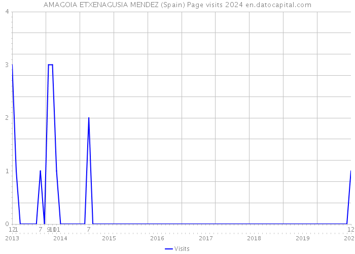 AMAGOIA ETXENAGUSIA MENDEZ (Spain) Page visits 2024 