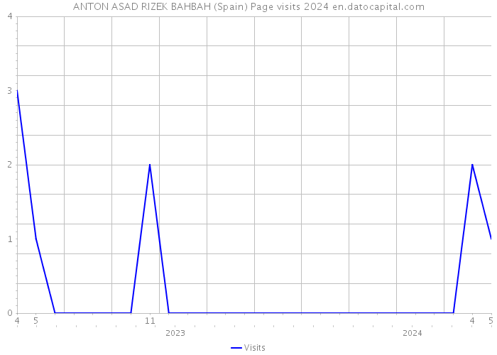 ANTON ASAD RIZEK BAHBAH (Spain) Page visits 2024 