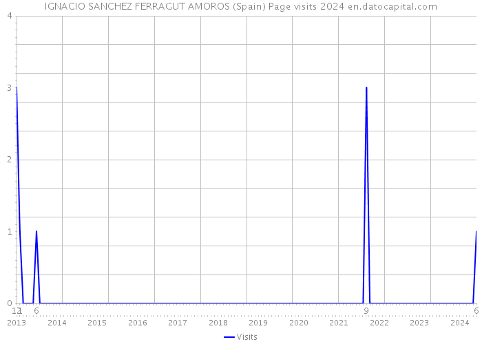 IGNACIO SANCHEZ FERRAGUT AMOROS (Spain) Page visits 2024 