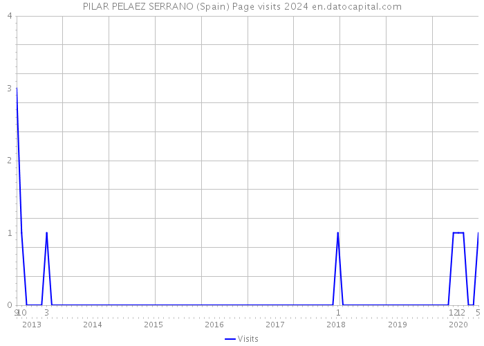 PILAR PELAEZ SERRANO (Spain) Page visits 2024 