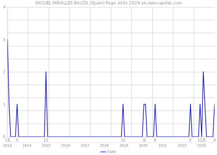 MIGUEL MIRALLES BAUZA (Spain) Page visits 2024 
