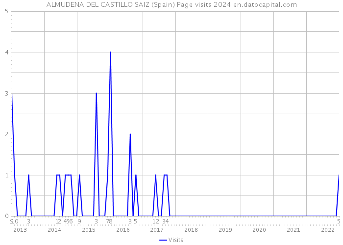 ALMUDENA DEL CASTILLO SAIZ (Spain) Page visits 2024 