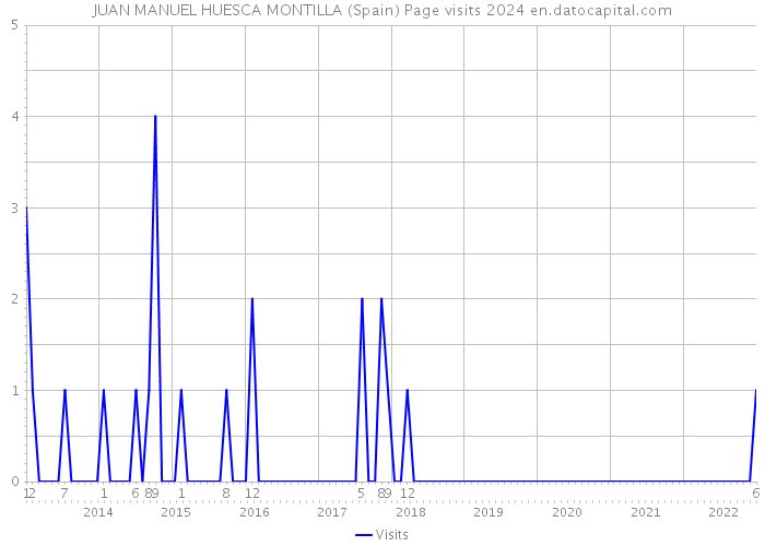 JUAN MANUEL HUESCA MONTILLA (Spain) Page visits 2024 