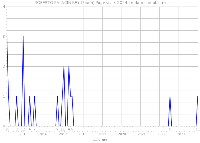 ROBERTO PALACIN REY (Spain) Page visits 2024 