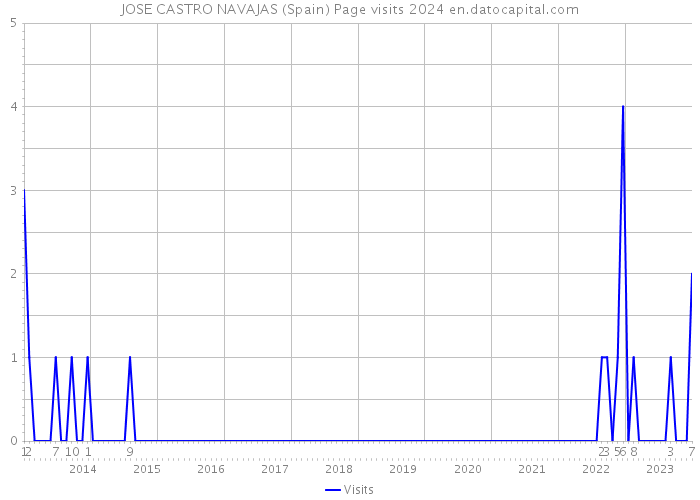 JOSE CASTRO NAVAJAS (Spain) Page visits 2024 
