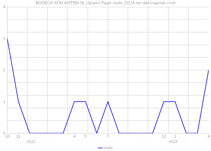 BODEGA SON ANTEM SL (Spain) Page visits 2024 