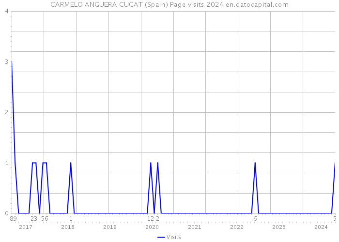 CARMELO ANGUERA CUGAT (Spain) Page visits 2024 
