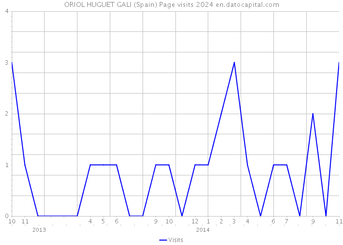 ORIOL HUGUET GALI (Spain) Page visits 2024 