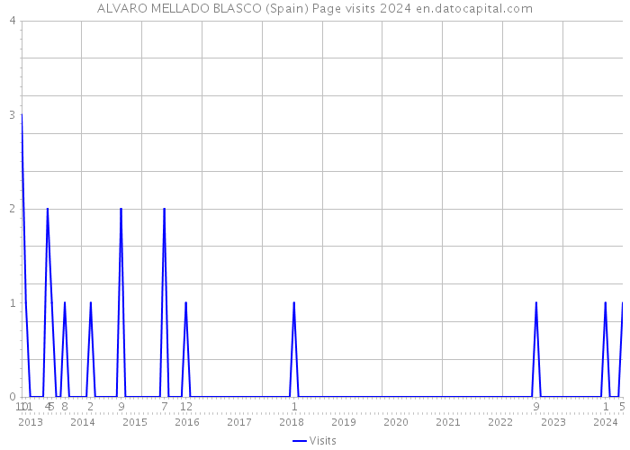 ALVARO MELLADO BLASCO (Spain) Page visits 2024 